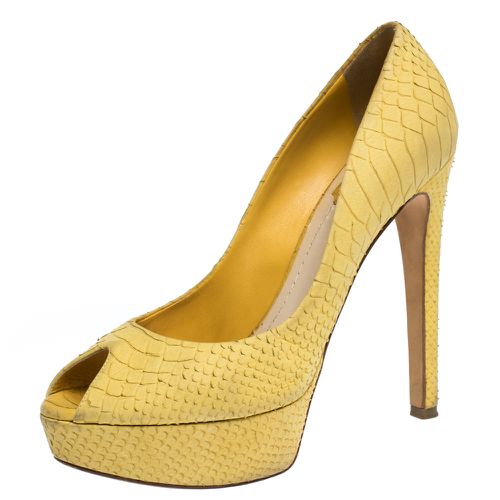 Python Embossed Miss Pumps Size 38.5 - Dior - Modalova