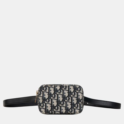 Dior Black/Cream Oblique Belt Pouch - Dior - Modalova