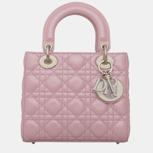 Christian Melocoton Pearlescent Cannage Lambksin Small Lady Bag - Dior - Modalova