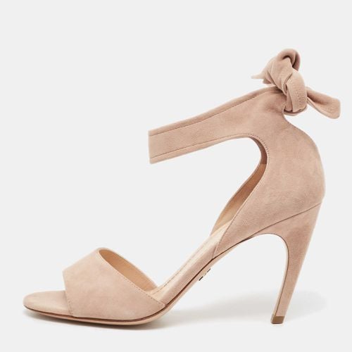 Suede La Belle Open Toe Ankle Wrap Sandals Size 40.5 - Dior - Modalova