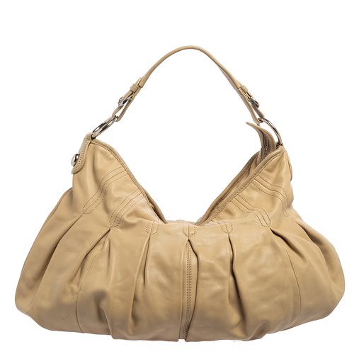 Dkny Beige Leather Hobo - Dkny - Modalova