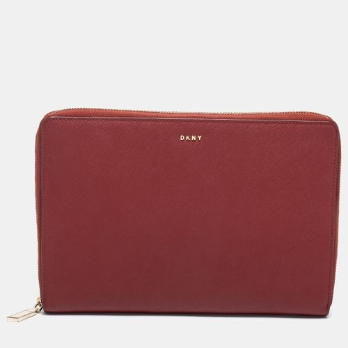 Leather Large Bryant Zip Around Clutch - Dkny - Modalova