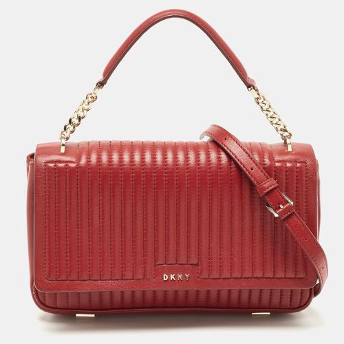 Pinstripe Quilted Leather Gansevoort Top Handle Bag - Dkny - Modalova