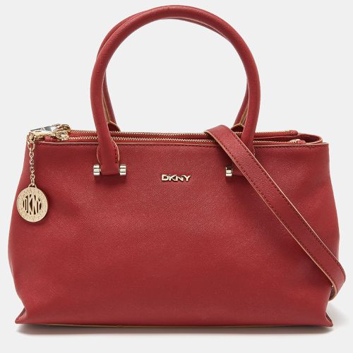 Leather Bryant Park Double Zip Shopper Tote - Dkny - Modalova