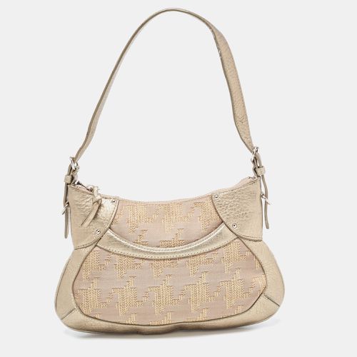 Beige Canvas and Leather Shoulder Bag - Dkny - Modalova