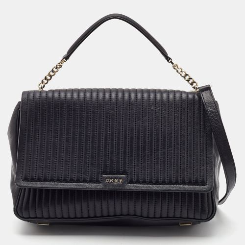 Quilted Leather Gansevoort Flap Top Handle Bag - Dkny - Modalova