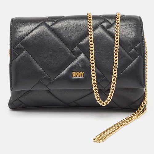 Quilted Leather Willow Chain Clutch - Dkny - Modalova