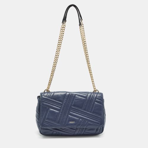 Quilted Leather Allen Flap Shoulder Bag - Dkny - Modalova