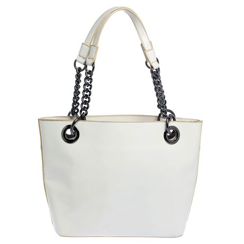 Patent Leather Chain Tote - Dkny - Modalova