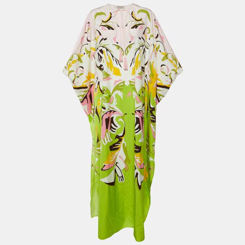 Green Platani Print Cotton Kaftan One Size - Emilio Pucci - Modalova