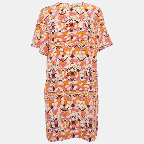 Printed Silk Shift Dress M - Emilio Pucci - Modalova