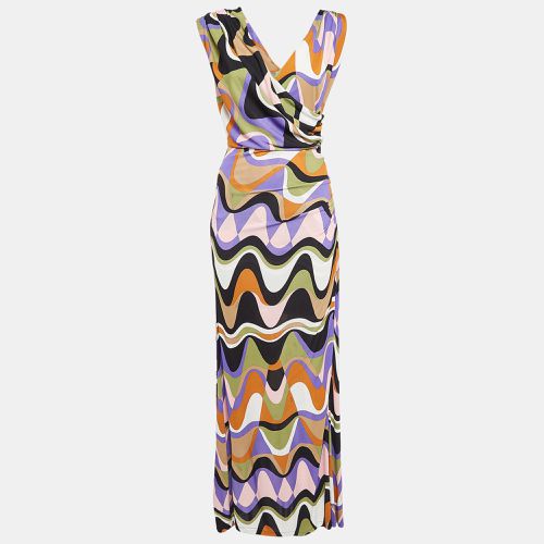 Printed Jersey Ruched Maxi Dress S - Emilio Pucci - Modalova