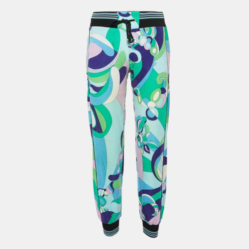 Printed Velvet Track Trousers S - Emilio Pucci - Modalova