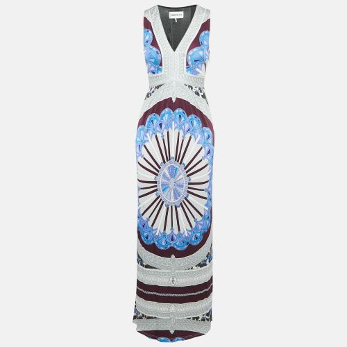 Printed Jersey V-Neck Sleeveless Maxi Dress S - Emilio Pucci - Modalova