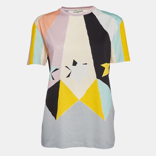 Star & Stripe Print Cotton Knit T-Shirt S - Emilio Pucci - Modalova