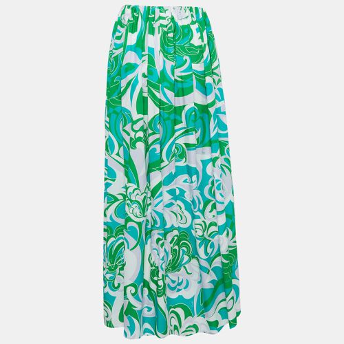 Printed Cotton Maxi Skirt M - Emilio Pucci - Modalova