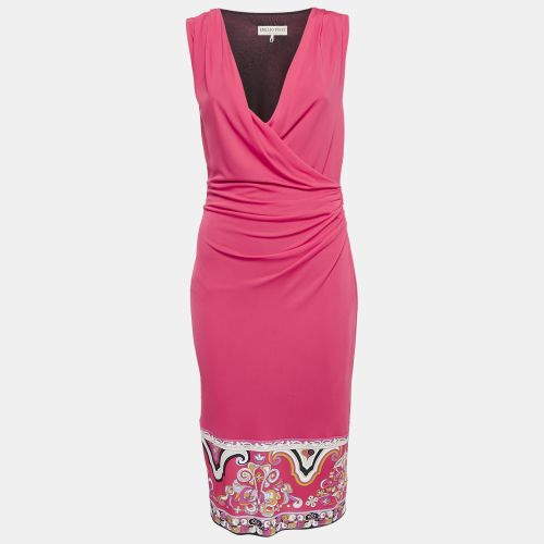 Hem Print Jersey Sleeveless Midi Dress M - Emilio Pucci - Modalova