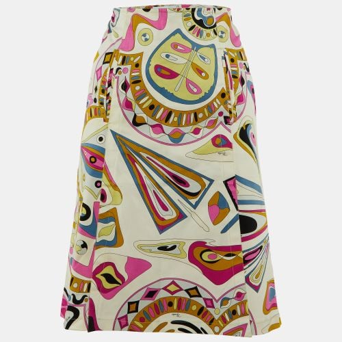 Printed Cotton Overlap Skirt M - Emilio Pucci - Modalova