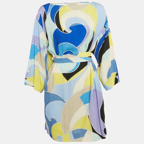 Printed Viscose Belted Mini Dress S - Emilio Pucci - Modalova