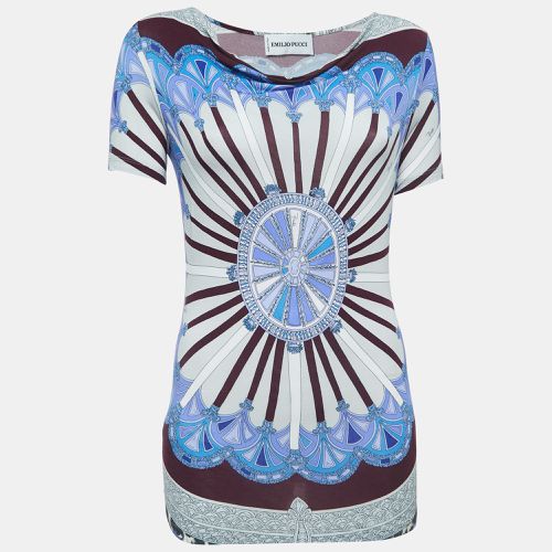 Print Knit Short Sleeve Top S - Emilio Pucci - Modalova