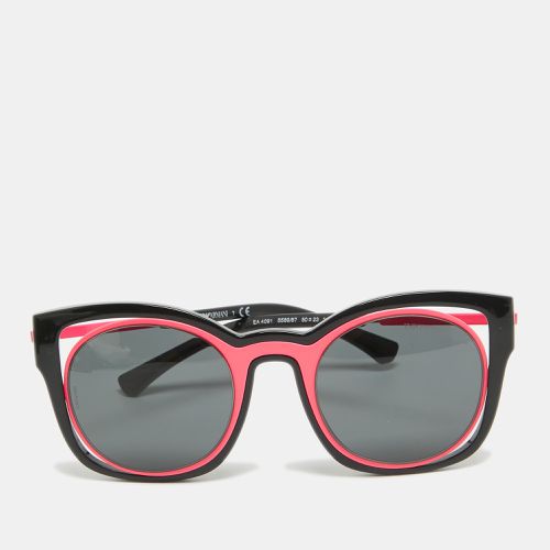 Neon Pink EA 4091 Square Sunglasses - Emporio Armani - Modalova