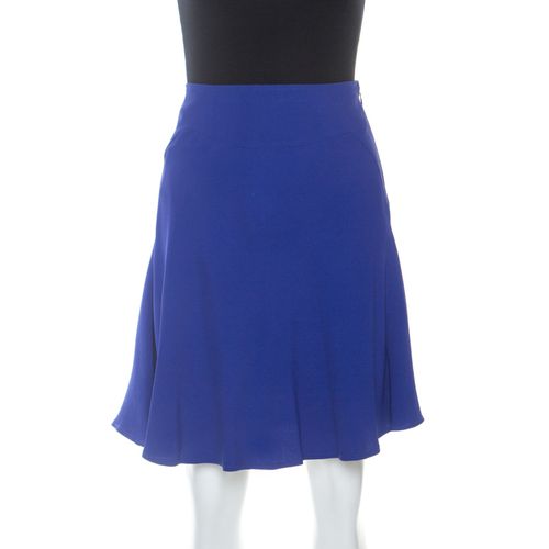 Elie Saab Blue Crepe Flared Skirt S - Elie Saab - Modalova