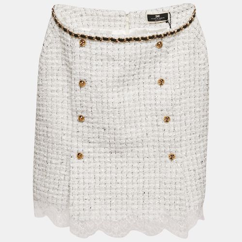 Tweed Chai Embellished Mini Skirt S - Elisabetta Franchi - Modalova