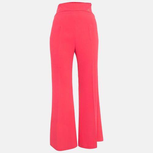 Fuchsia Crepe Trousers S - Elisabetta Franchi - Modalova