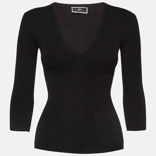 Rib Knit Sweater Top S - Elisabetta Franchi - Modalova