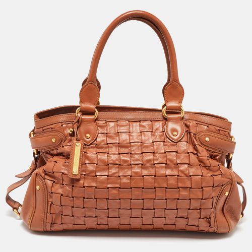 Woven Leather Horizontal Margaretha Tote - Escada - Modalova