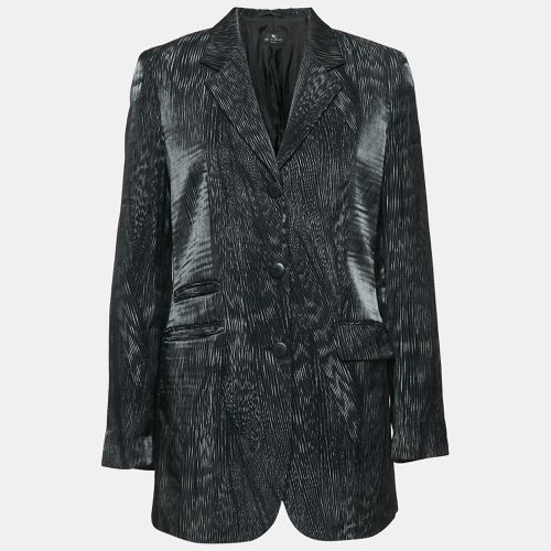 Printed Crepe Single Breasted Blazer M - Etro - Modalova