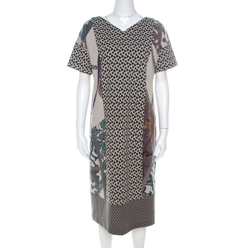 Abstract Printed Wool Blend Short Dress L - Etro - Modalova