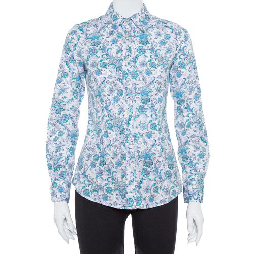 Multicolor Floral Printed Cotton Button Front Shirt S - Etro - Modalova