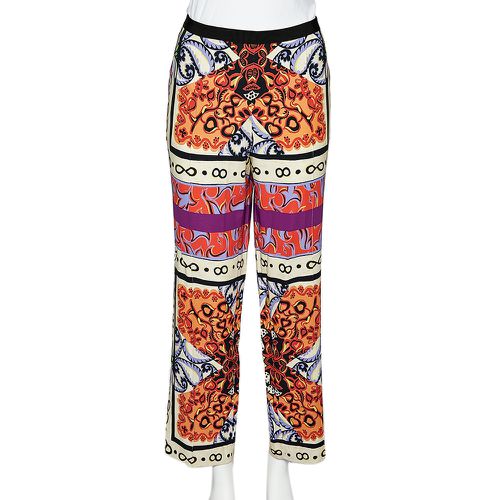 Paisley Print Crepe Straight Fit Trousers XL - Etro - Modalova