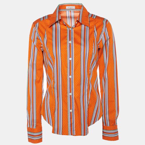 Printed Cotton Button Front Shirt L - Etro - Modalova