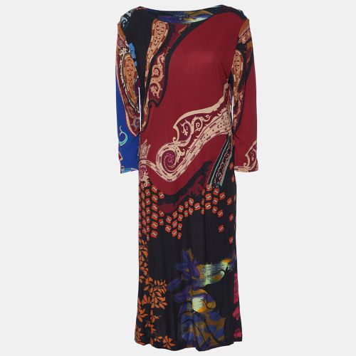 Paisley Print Georgette Knee-Length Dress L - Etro - Modalova