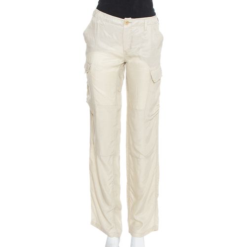 Etro Beige Cupro Cargo Trousers M - Etro - Modalova