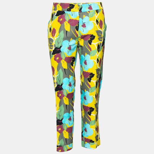 Floral Printed Cotton Trousers M - Etro - Modalova