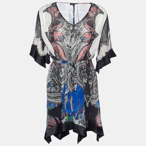 Printed Silk & Satin Trim Belted Tunic S - Etro - Modalova