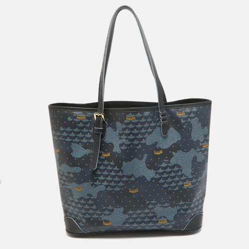 Navy Coated Canvas Daily Battle 35 Tote - Faure Le Page - Modalova