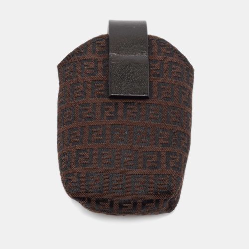 Zucchino Canvas and Leather Phone Case - Fendi - Modalova