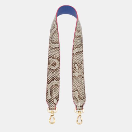 Blue Snakeskin Strap You Shoulder Bag Strap - Fendi - Modalova