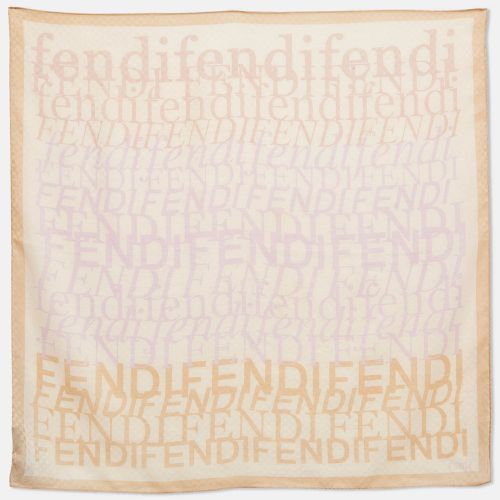 Monogram Cotton Square Scarf - Fendi - Modalova