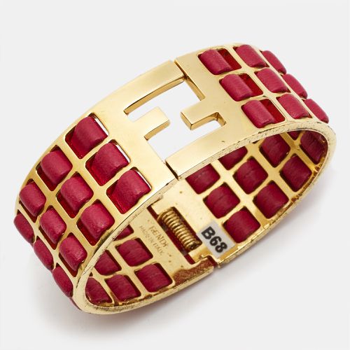 Sta Leather Tone Bracelet M - Fendi - Modalova