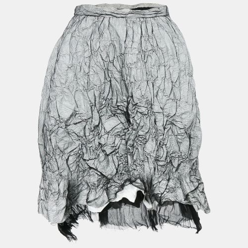 White Mesh Textured Short Skirt S - Fendi - Modalova