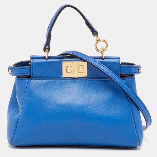 Leather Micro Peekaboo Crossbody Bag - Fendi - Modalova