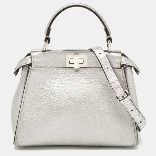 Selleria Leather Mini Peekaboo Top Handle Bag - Fendi - Modalova