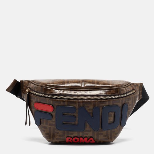 Zucca Coated Canvas and Leather Spalmati Mania Belt Bag - Fendi - Modalova