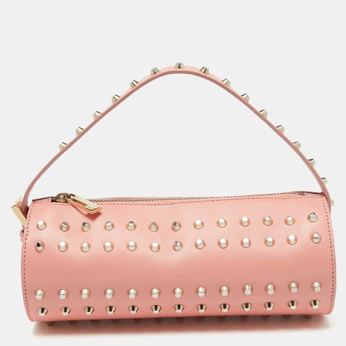 Peach Leather Studded Mini Boston Bag - Fendi - Modalova