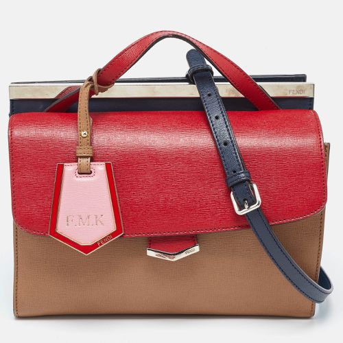 Tri Color Leather Small Demi Jour Top Handle Bag - Fendi - Modalova